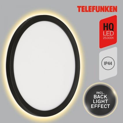 Telefunken 313405TF - LED Outdoor Wall Light LED/15W/230V IP44 Black
