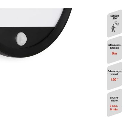 Telefunken 313705TF - LED Outdoor wall light with a sensor LED/15W/230V IP44