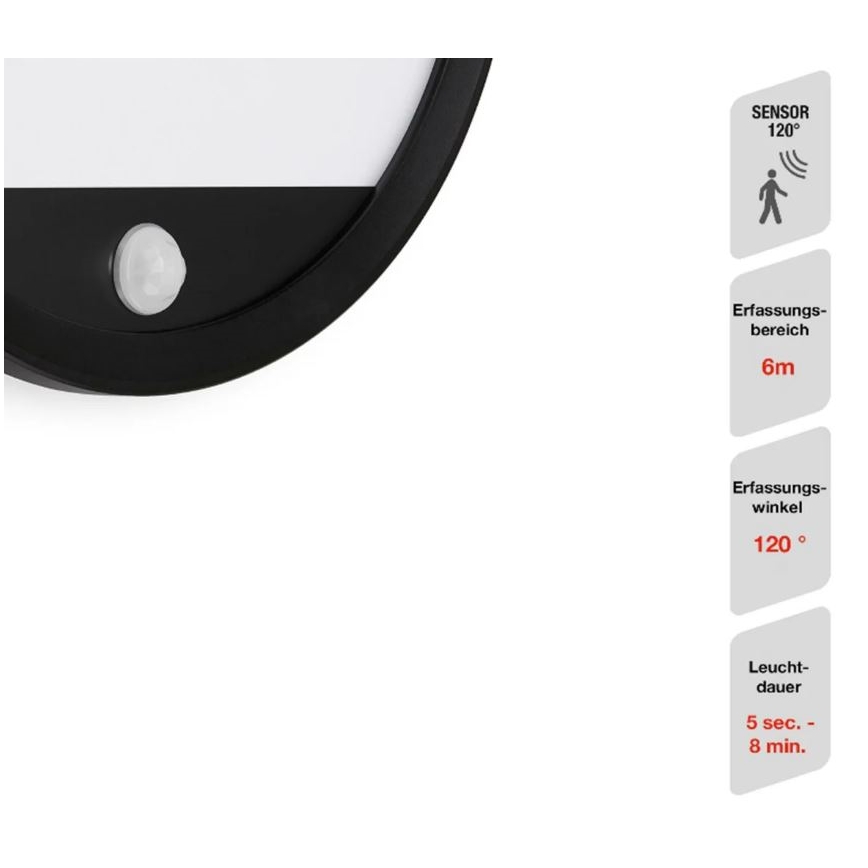 Telefunken 313705TF - LED Outdoor wall light with a sensor LED/15W/230V IP44