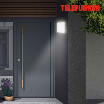 Telefunken 313806TF - LED Outdoor wall light with a sensor LED/15W/230V IP44