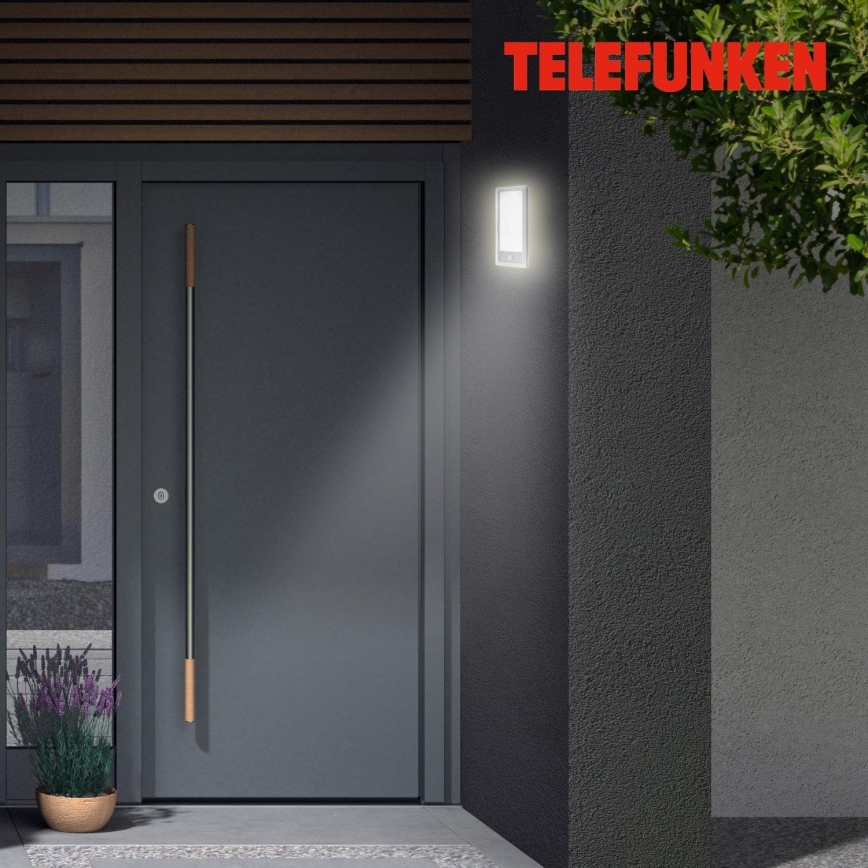 Telefunken 313904TF - LED Outdoor wall light with a sensor LED/16W/230V IP44