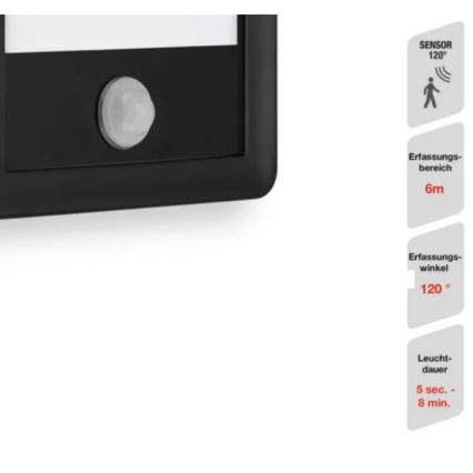 Telefunken 313905TF - LED Outdoor wall light with a sensor LED/16W/230V IP44