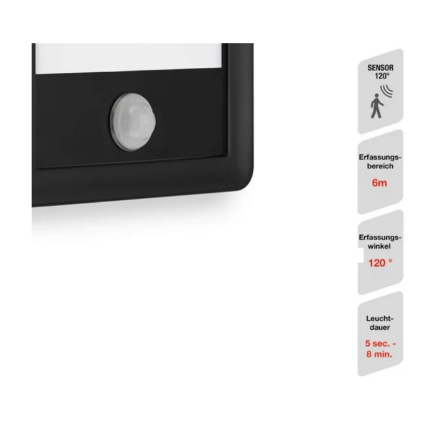 Telefunken 313905TF - LED Outdoor wall light with a sensor LED/16W/230V IP44