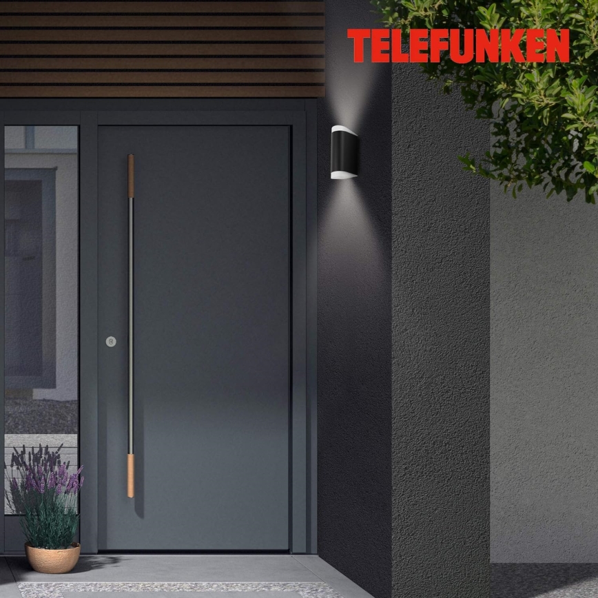 Telefunken 314905TF - LED Outdoor wall light 2xGU10/5W/230V IP44 black