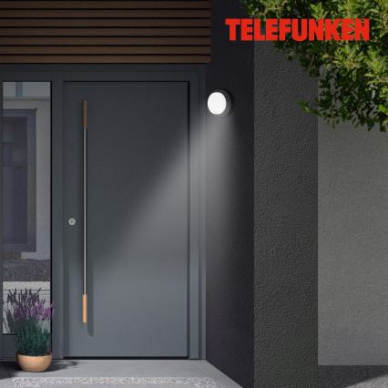 Telefunken 315305TF - LED Outdoor wall light with a sensor LED/12W/230V IP44 black