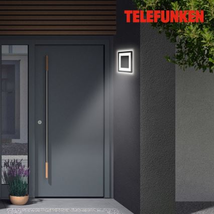 Telefunken 315905TF - LED Outdoor Wall Light LED/15W/230V IP44 4000K black