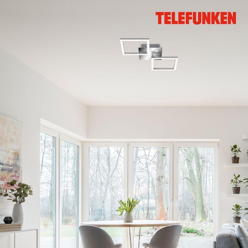 Telefunken 318508TF - LED Ceiling light with sensor FRAME LED/12W/230V 3000K matte chrome