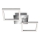 Telefunken 318508TF - LED Ceiling light with sensor FRAME LED/12W/230V 3000K matte chrome