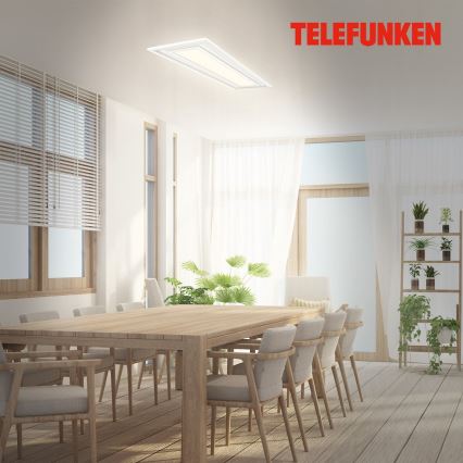 Telefunken 318906TF - LED RGBW Dimmable Ceiling Light LED/24W/230V 3000-6500K 25x100 cm + Remote Control