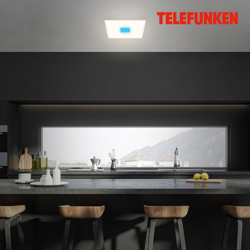 Telefunken 319106TF - RGBW Dimmable ceiling light LED/24W/230V 2700-6500K white + remote control