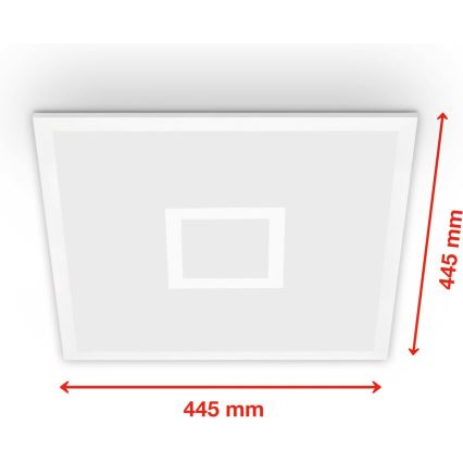 Telefunken 319106TF - RGBW Dimmable ceiling light LED/24W/230V 2700-6500K white + remote control