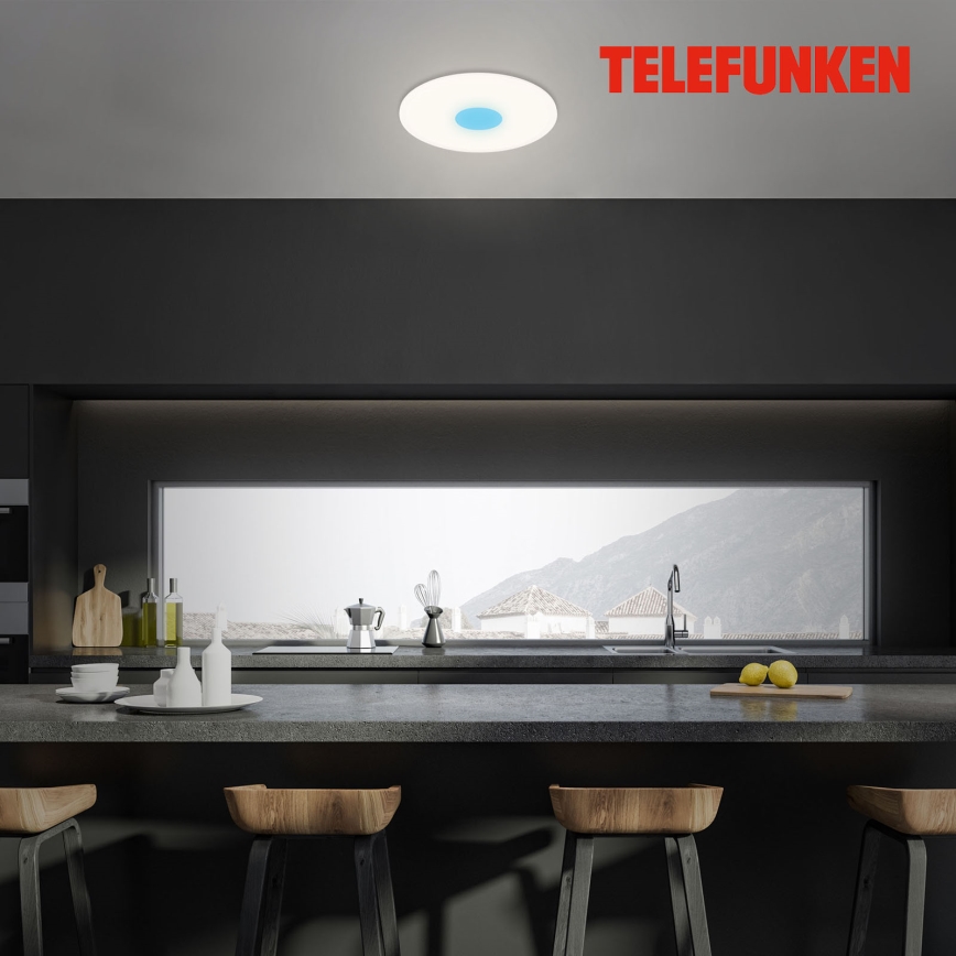 Telefunken 319306TF - LED RGBW Dimmable light LED/22W/230V 2700-6500K + remote control
