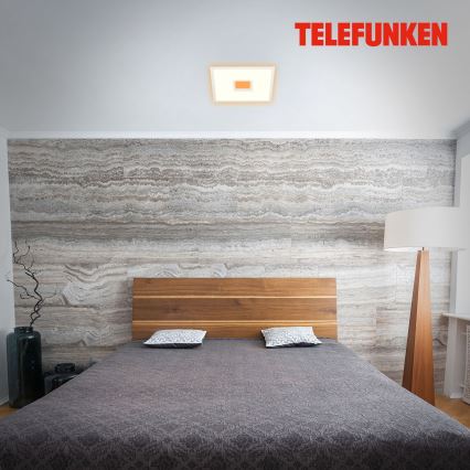 Telefunken 319406TF - RGBW Dimmable ceiling light LED/24W/230V 2700-6500K white + remote control