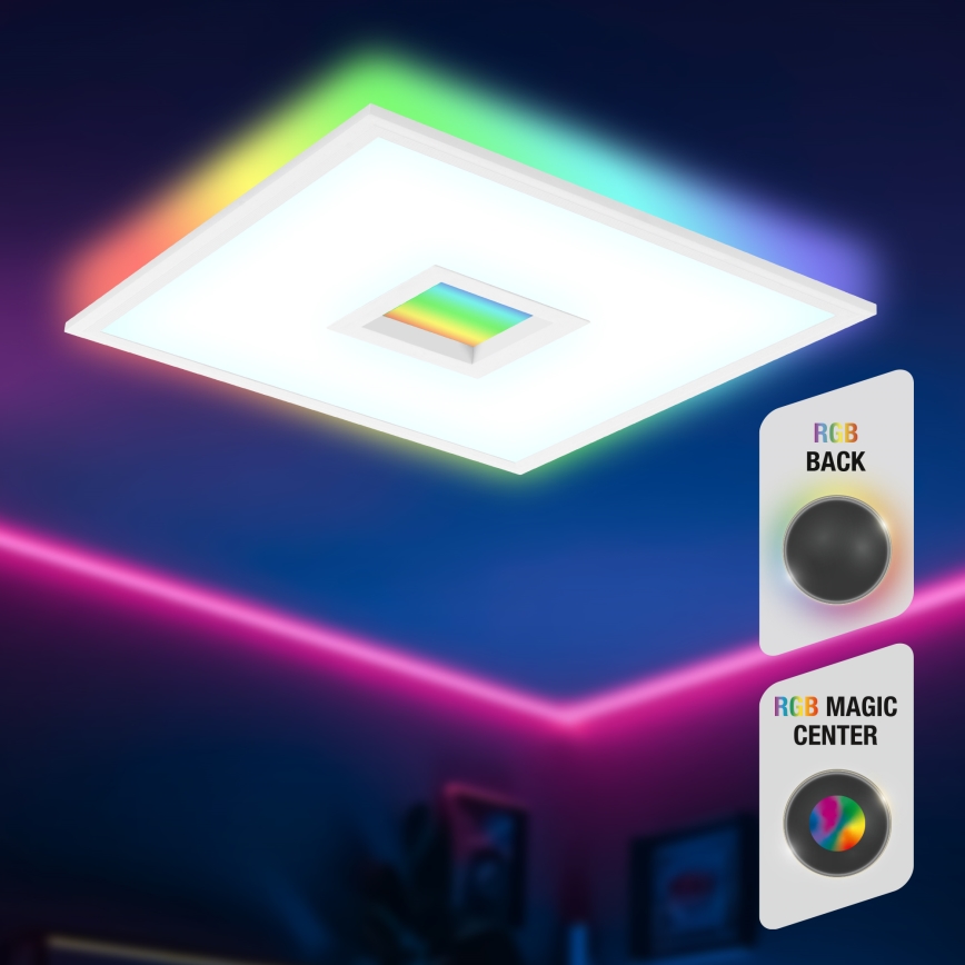 Telefunken 319406TF - RGBW Dimmable ceiling light LED/24W/230V 2700-6500K white + remote control