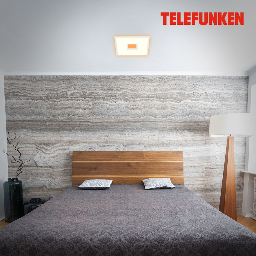 Telefunken 319506TF - RGBW Dimmable ceiling light LED/36W/230V 2700-6500K white + remote control