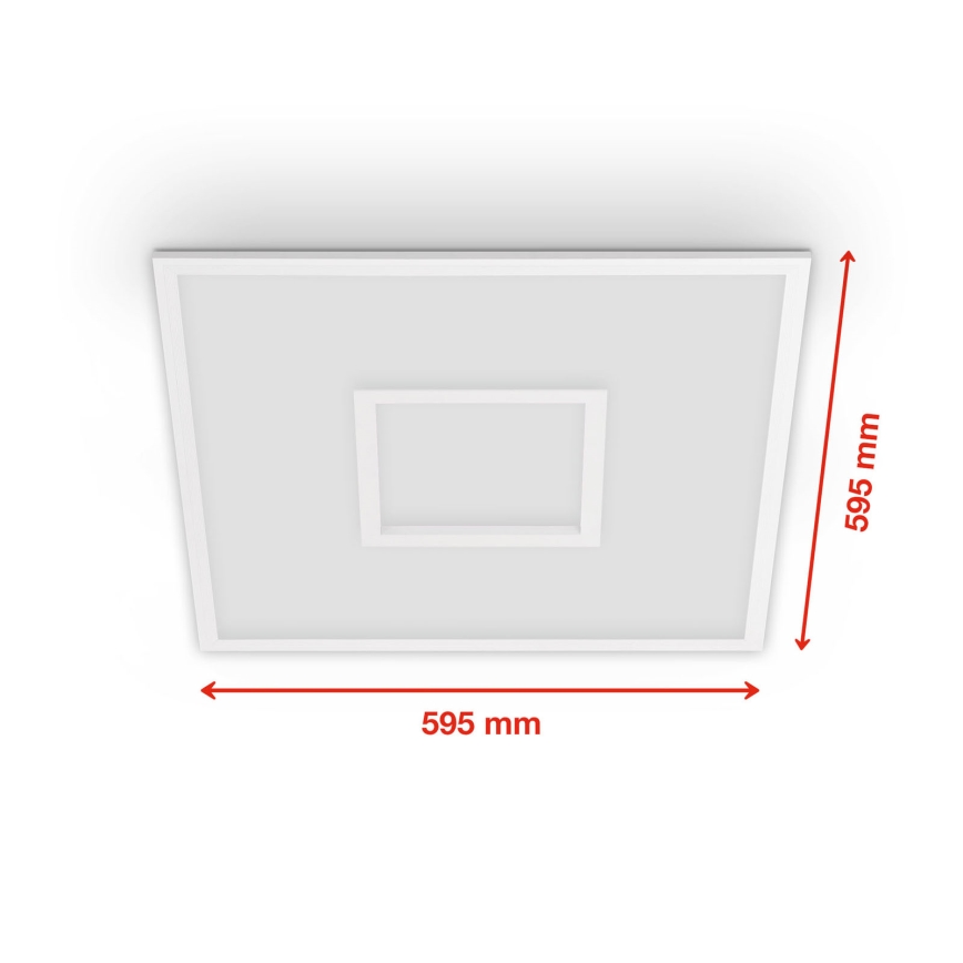 Telefunken 319506TF - RGBW Dimmable ceiling light LED/36W/230V 2700-6500K white + remote control