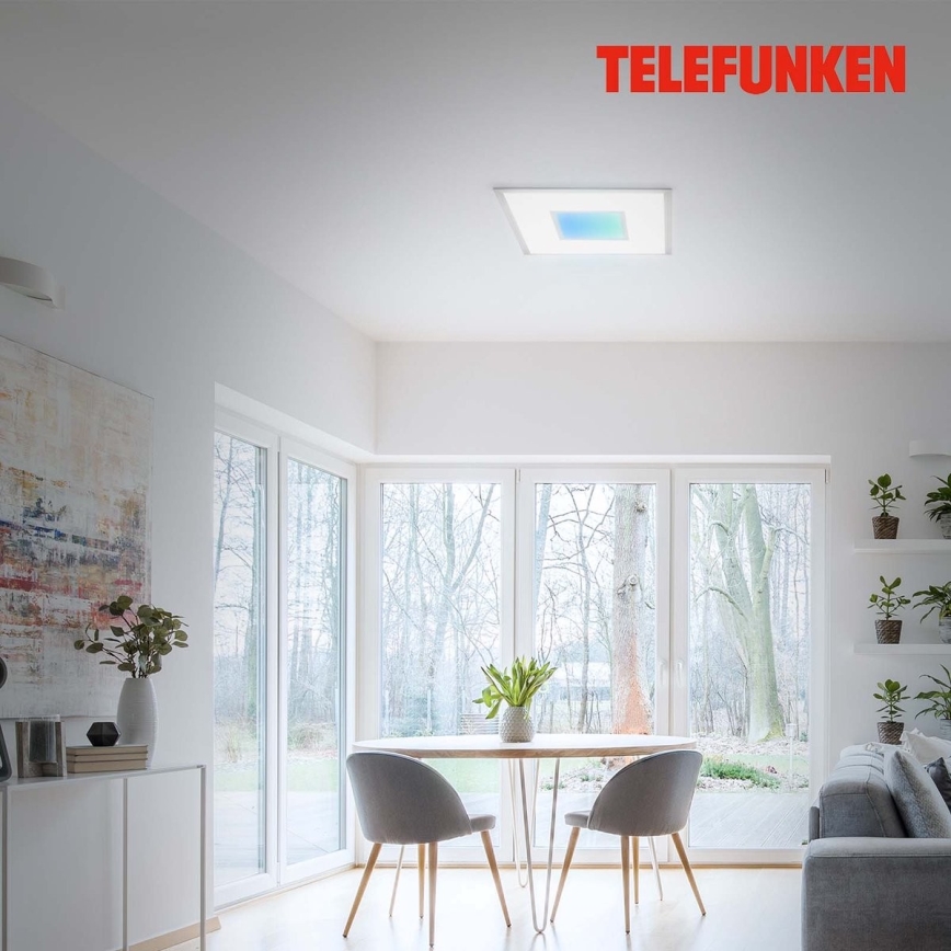 Telefunken 319704TF - LED RGB Dimmable ceiling light LED/24W/230V 3000-6500K + remote control