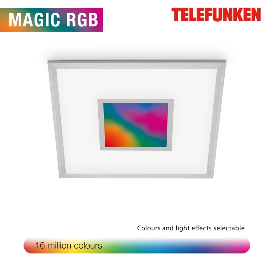 Telefunken 319704TF - LED RGB Dimmable ceiling light LED/24W/230V 3000-6500K + remote control