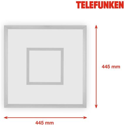 Telefunken 319704TF - LED RGB Dimmable ceiling light LED/24W/230V 3000-6500K + remote control