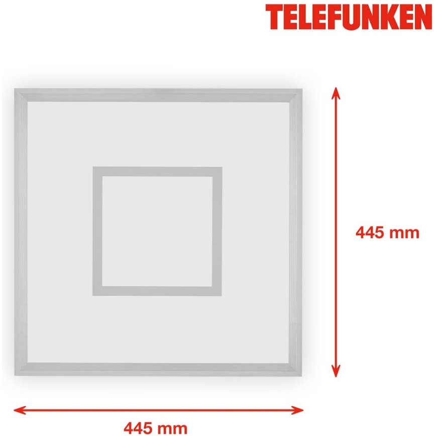 Telefunken 319704TF - LED RGB Dimmable ceiling light LED/24W/230V 3000-6500K + remote control
