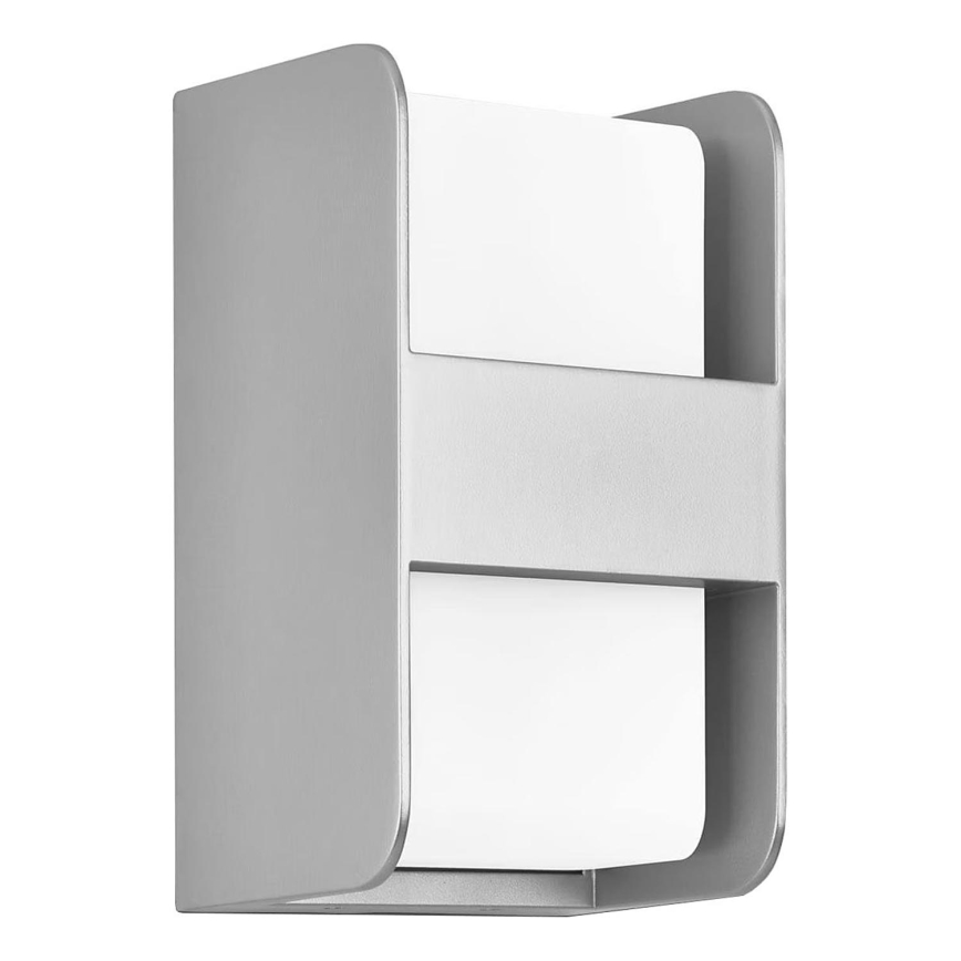 Telefunken 321004TF - Outdoor wall light 1xE27/12W/230V IP44 silver