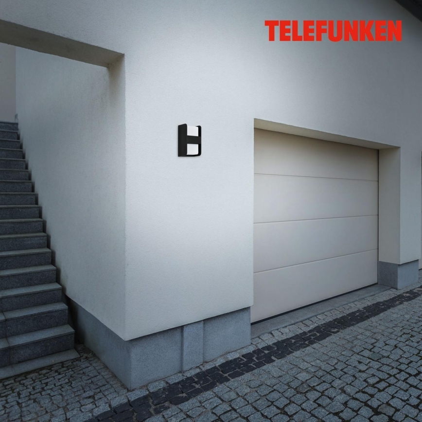 Telefunken 321005TF - Outdoor wall light 1xE27/12W/230V IP44 black