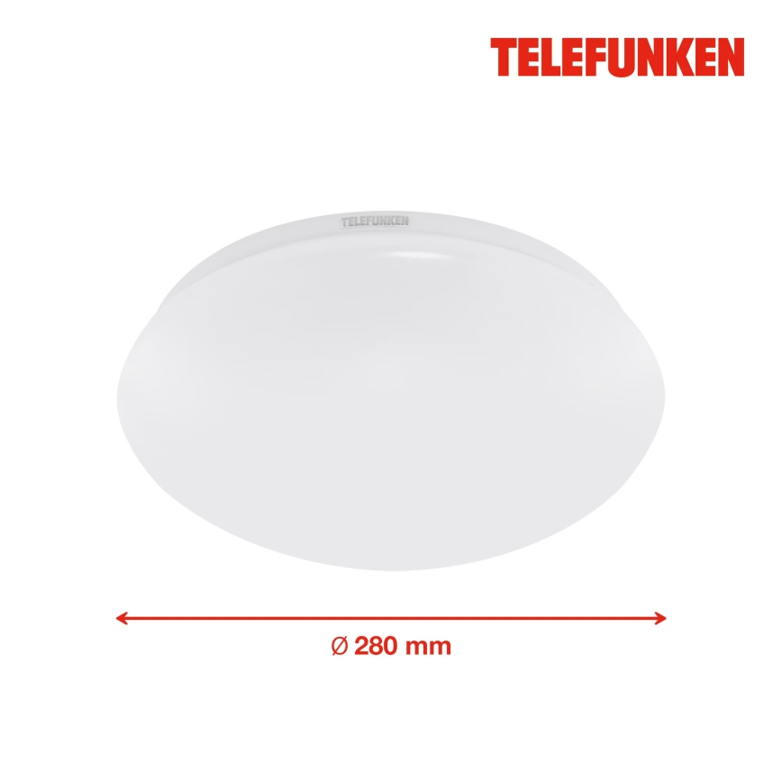 Telefunken 602006TF - LED Bathroom ceiling light with sensor LED/15W/230V IP44 4000K