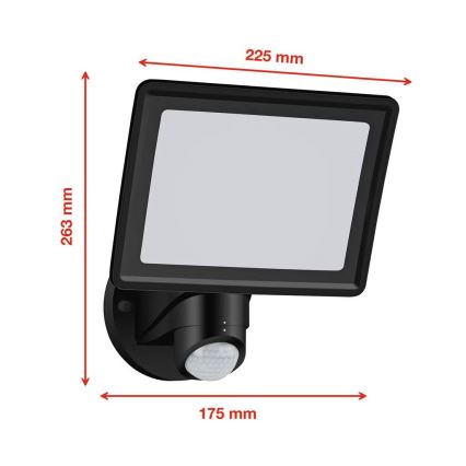 Telefunken - LED Floodlight with Motion Sensor LED/20W/230V