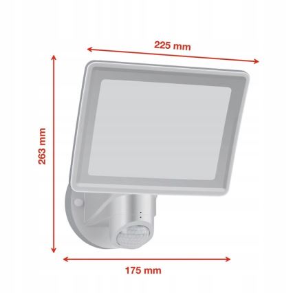 Telefunken - LED Floodlight with Sensor, 20W/230V