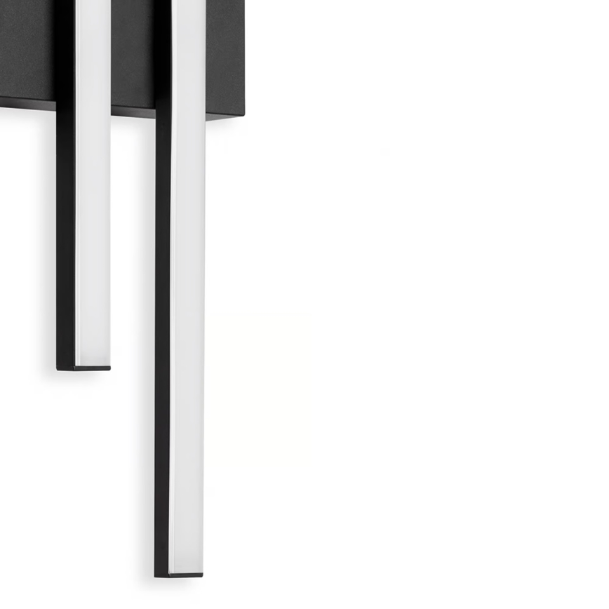 Telefunken - LED Outdoor Wall Light 2xLED/4W/230V 4000K IP44 black