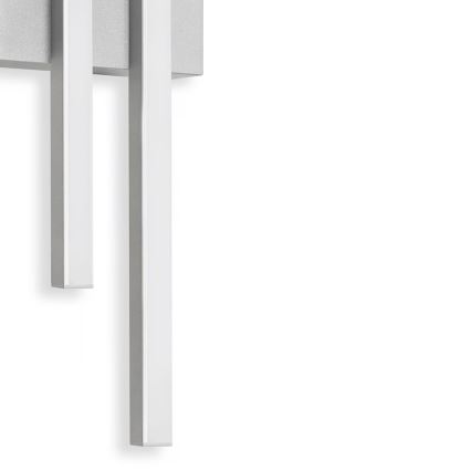 Telefunken - LED Outdoor Wall Light 2xLED/4W/230V 4000K IP44 Silver