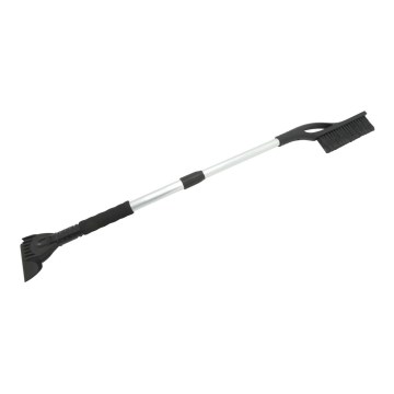 Telescopic car scraper with broom 100 cm black/silver