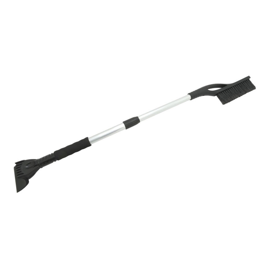 Telescopic car scraper with broom 100 cm black/silver