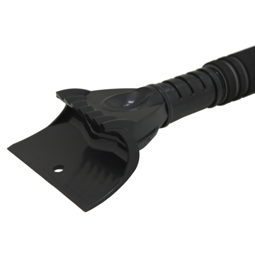 Telescopic car scraper with broom 100 cm black/silver