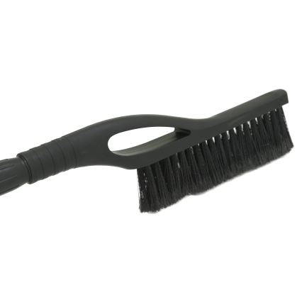 Telescopic car scraper with broom 100 cm black/silver