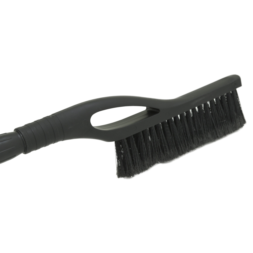 Telescopic car scraper with broom 100 cm black/silver