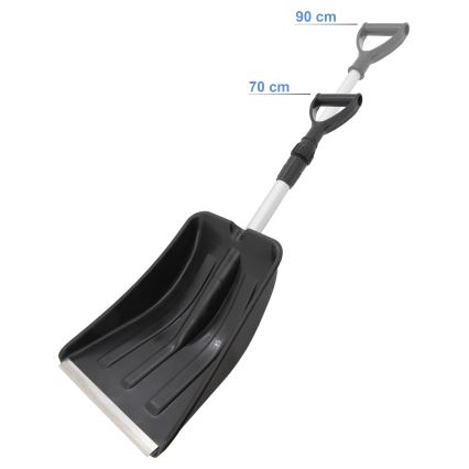 Telescopic snow shovel black/grey