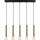 TEMPO cable-hung chandelier 5xE27/40W/230V, gold