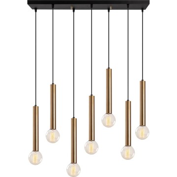 TEMPO Cable Pendant Light 7xE27/40W/230V, Gold
