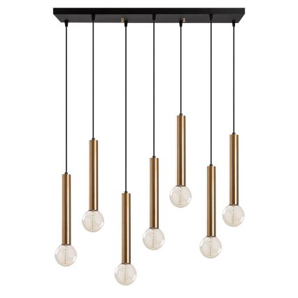 TEMPO Cable Pendant Light 7xE27/40W/230V, Gold
