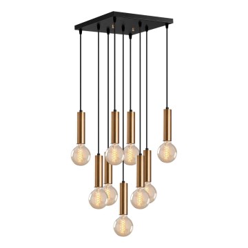 TEMPO Cable-Suspended Chandelier 9xE27/40W/230V, Gold