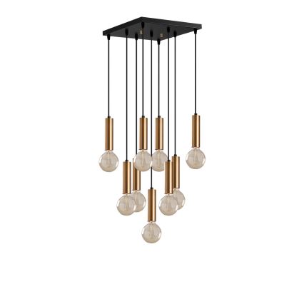 TEMPO Cable-Suspended Chandelier 9xE27/40W/230V, Gold