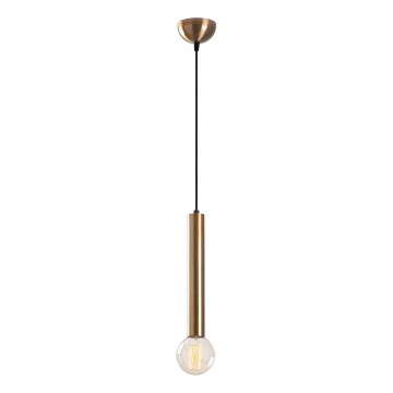 TEMPO pendant light on cable 1xE27/40W/230V, gold