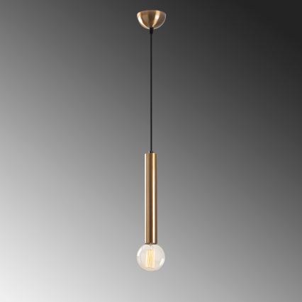 TEMPO pendant light on cable 1xE27/40W/230V, gold