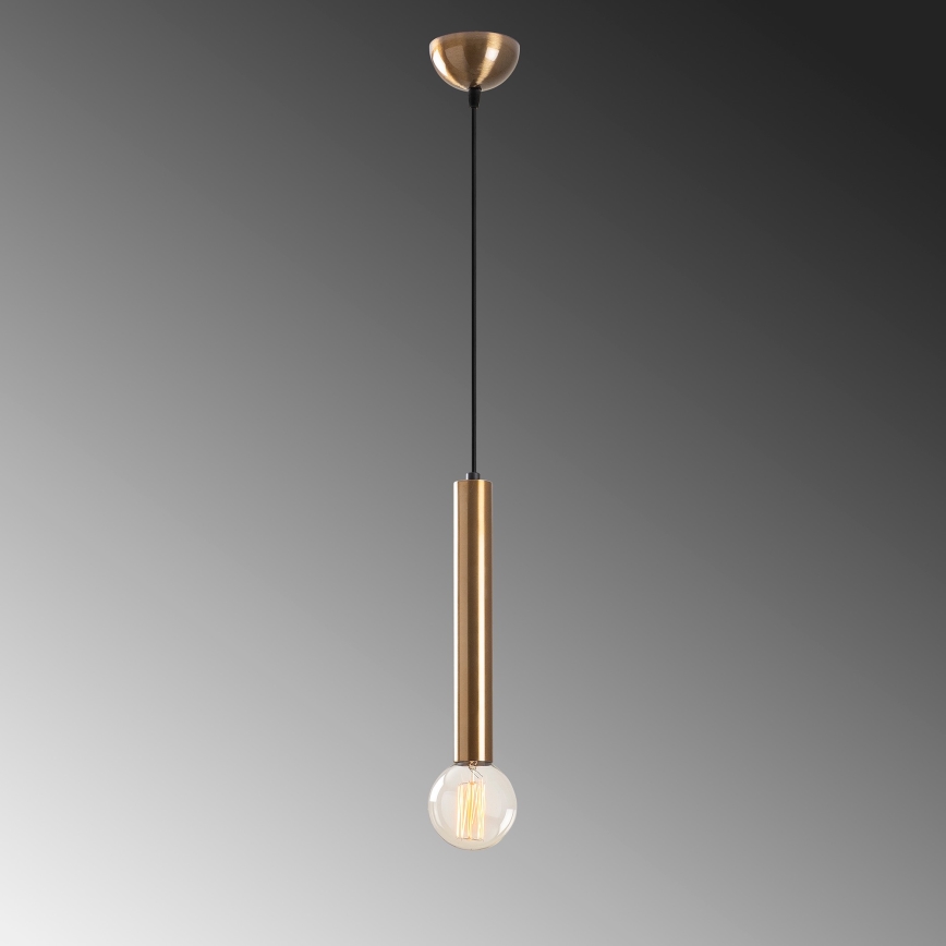 TEMPO pendant light on cable 1xE27/40W/230V, gold