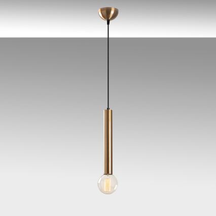 TEMPO pendant light on cable 1xE27/40W/230V, gold