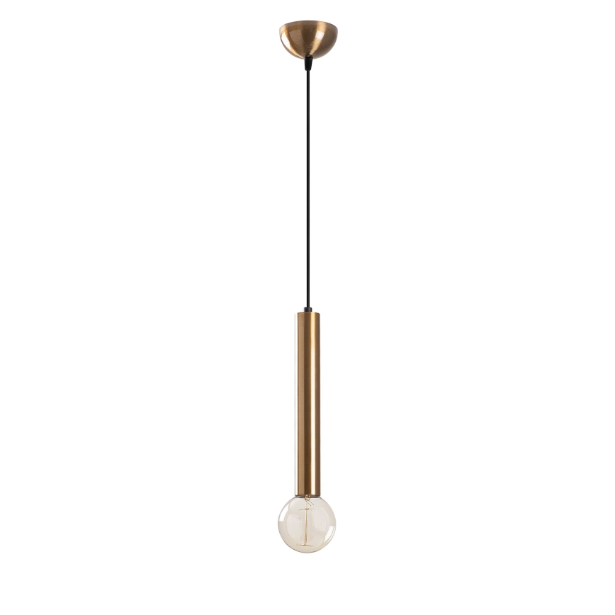 TEMPO pendant light on cable 1xE27/40W/230V, gold