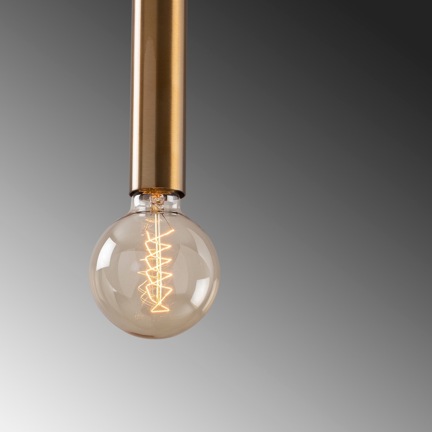 TEMPO pendant light on cable 1xE27/40W/230V, gold