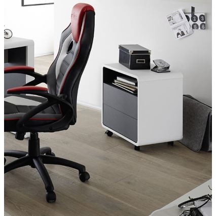 TEO Office Pedestal White/Anthracite