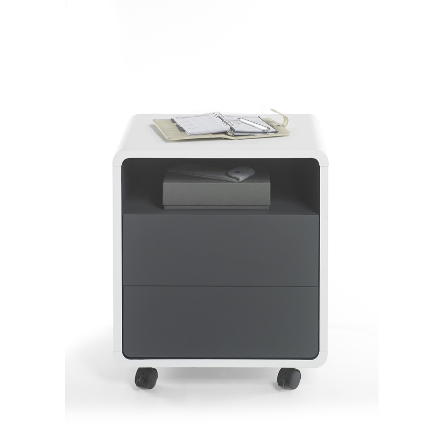 TEO Office Pedestal White/Anthracite